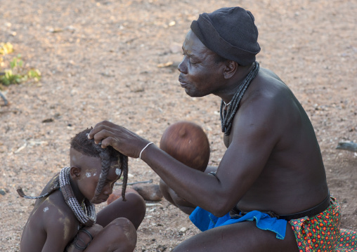 Witchdoctor Purifying The Himba People, Pupa, Namibia