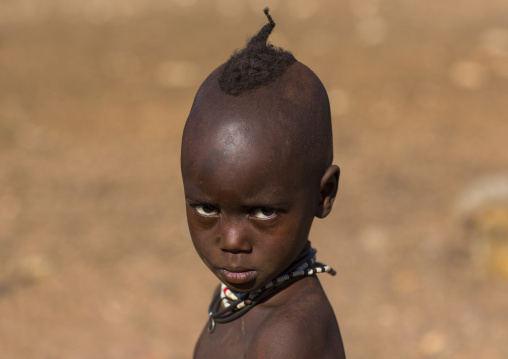 Himba Child Boy, Epupa, Namibia