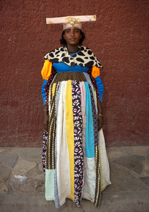 Herero Woman Called Miss Betomundo, Opuwo, Namibia
