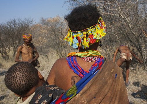 Bushman Woman With Child, Tsumkwe, Namibia