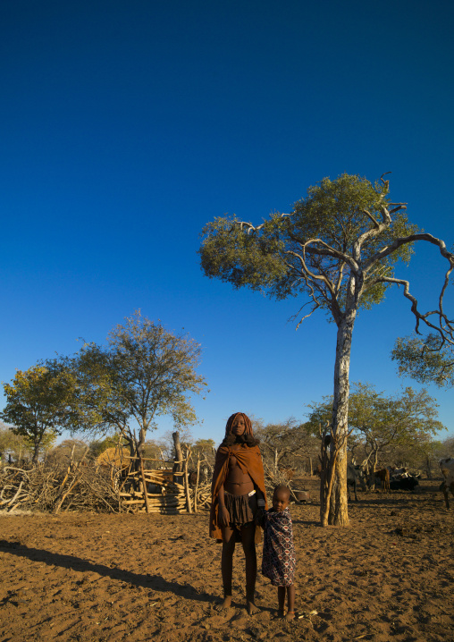 Himba Children, Karihona Village, Ruacana Area, Namibia