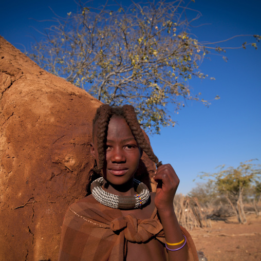 Himba Girl, Karihona Village, Ruacana Area, Namibia