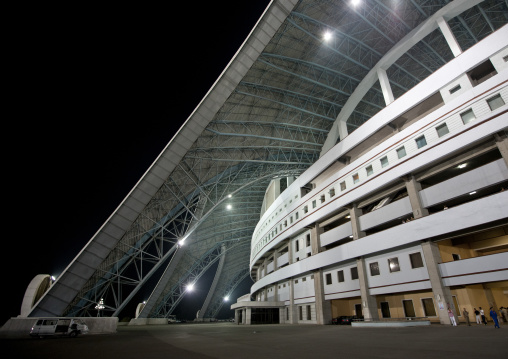 May day stadium at night, Pyongan Province, Pyongyang, North Korea