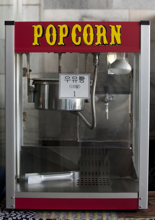 Empty pop corn machine in department store no. 1, Pyongan Province, Pyongyang, North Korea