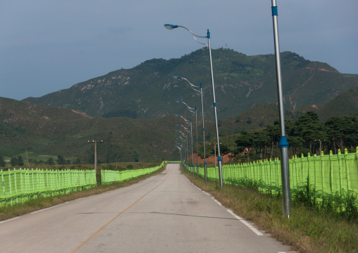 Road leading to the former meeting point between families from North and south, Kangwon-do, Kumgang, North Korea