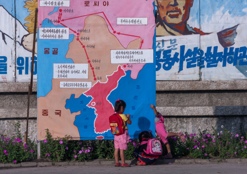 Map of last Kim Jong il trips in train, North Hamgyong Province, Chilbo Sea, North Korea