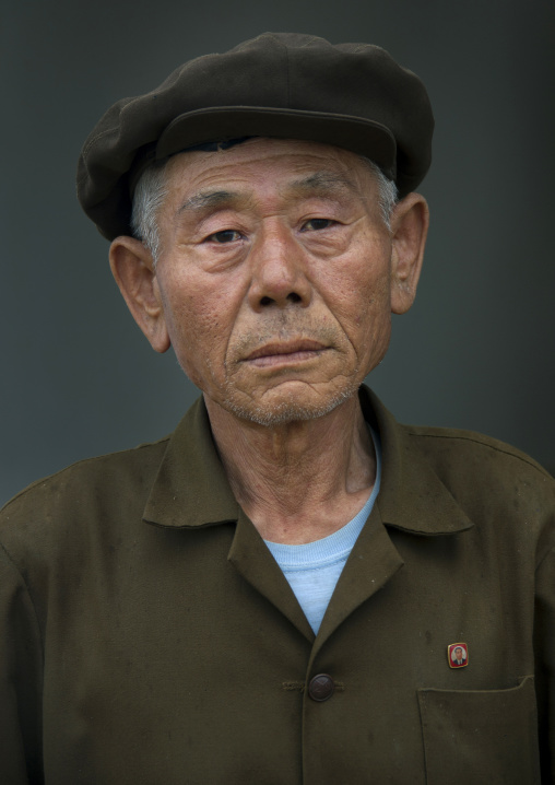 Portrait of North Korean farming hero, South Hamgyong Province, Hamhung, North Korea