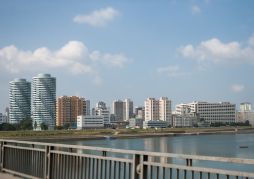 New buildings skyline, Pyongan Province, Pyongyang, North Korea