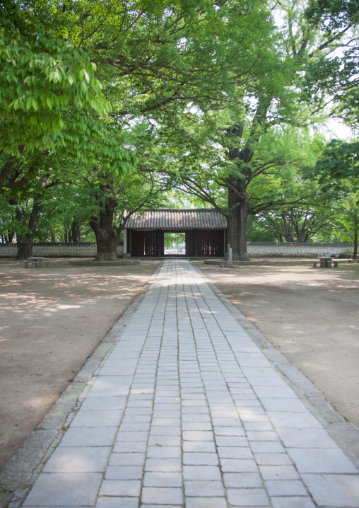 Gate to the the Koryo museum, North Hwanghae Province, Kaesong, North Korea