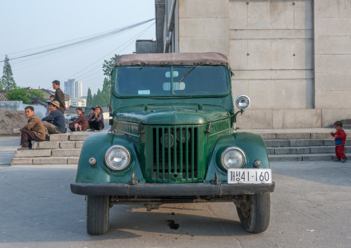 Old North Korean army jeep, North Hwanghae Province, Kaesong, North Korea