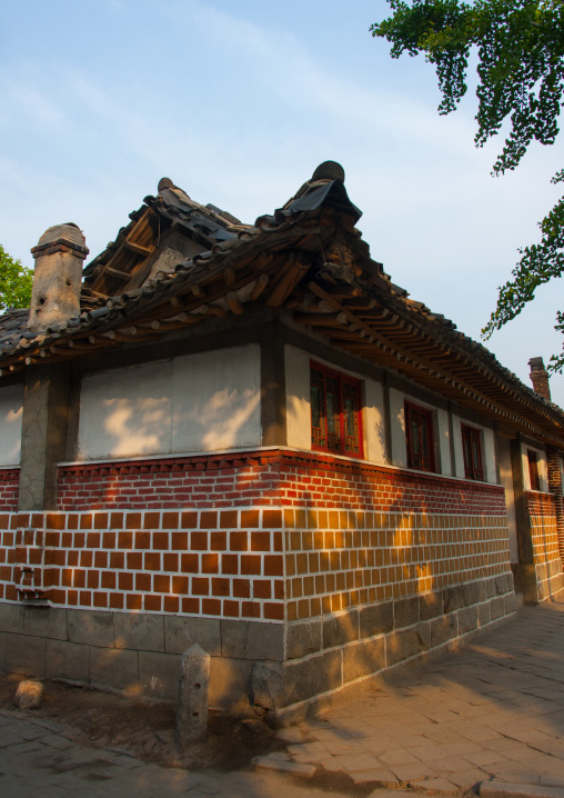 Traditional house in the old quarter, North Hwanghae Province, Kaesong, North Korea