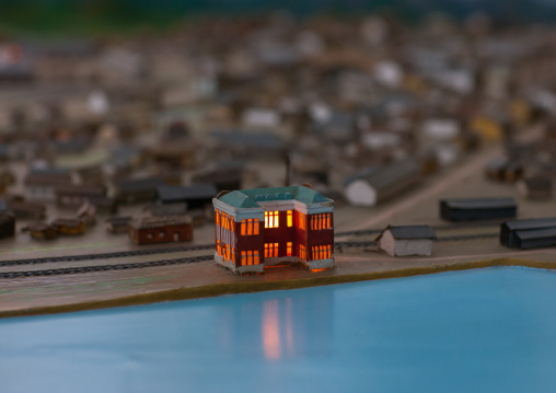 Mock-up model of the old town, Kangwon Province, Wonsan, North Korea