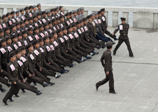 North Korean army parade on Kim il Sung square, Pyongan Province, Pyongyang, North Korea