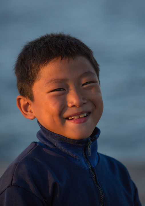 Portrait of a smiling North Korean boy, Kangwon Province, Wonsan, North Korea