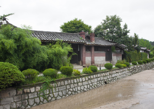 Old traditional Korean houses in kaesong folk hotel, North Hwanghae Province, Kaesong, North Korea