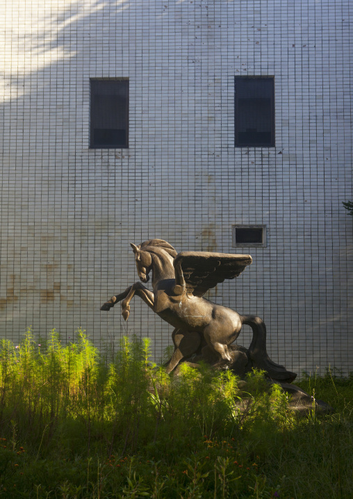 Chollima horse statue in Songdowon international children's camp, Kangwon Province, Wonsan, North Korea