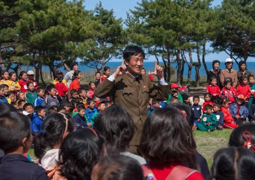 North Korean children having fun during a summer camp, North Hamgyong Province, Chilbo Sea, North Korea