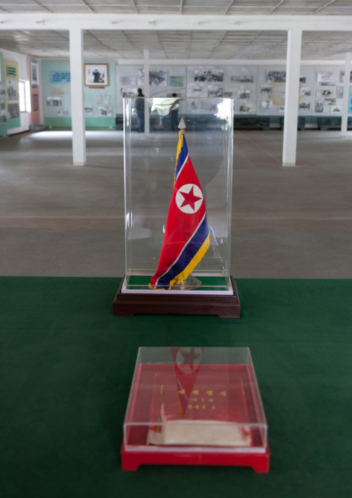 The armistice agreement in the North Korea peace museum, North Hwanghae Province, Panmunjom, North Korea