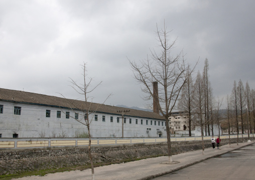 Factory with a chimney, North Hwanghae Province, Kaesong, North Korea