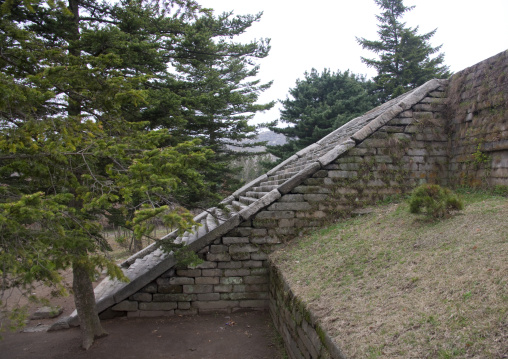 Manwoldae royal palace stairs ruins, North Hwanghae Province, Kaesong, North Korea