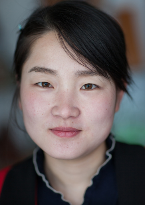 Portrait of a North Korean woman, Hyangsan county, Mount Myohyang, North Korea