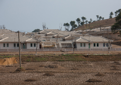Farmers village in the countryside, Kangwon Province, Wonsan, North Korea