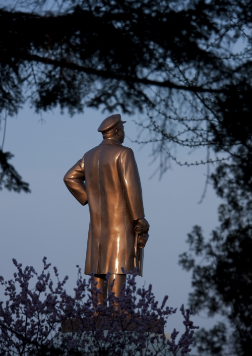 Rear view of Kim il Sung statue, Kangwon Province, Wonsan, North Korea