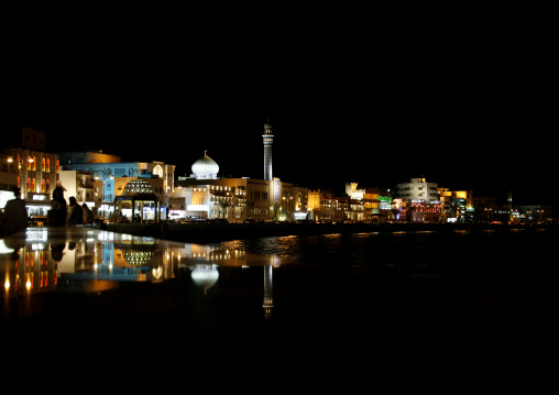 Splendid Night View Of Muttrah Corniche, Oman
