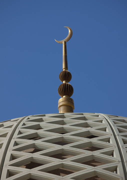 The Moon Symbol On The Top Of Sultan Qaboos Grand Mosque, Muscat, Oman