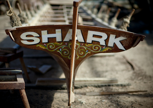 A Ship Named Shark In The Shipyard, Sur, Oman