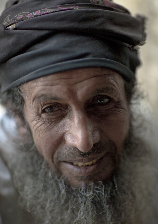 Portrait Of Old Omani Man, Sinaw, Oman