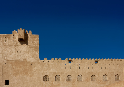 View Of The Wall In Jabrin Fort, Oman