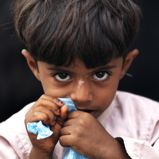 Portrait Of A Shy Arabic Kid, Nizwa, Oman