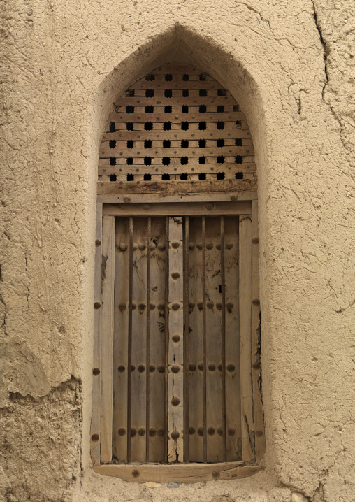 Wooden Window Carved In Arabic Style,old Quarter Of Nizwa, Oman