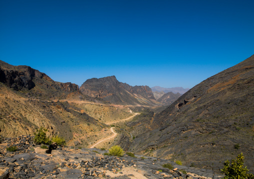 Mountain landscape, Al Hajar Mountains, Bilad Sayt, Oman