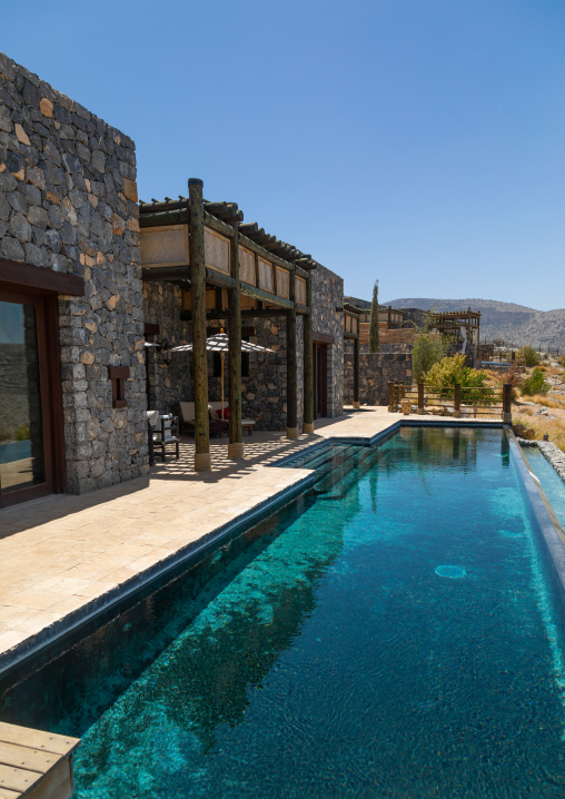 Alila jabal akhdar hotel villa with a pool, Al Hajar Mountains, Jebel Akhdar, Oman