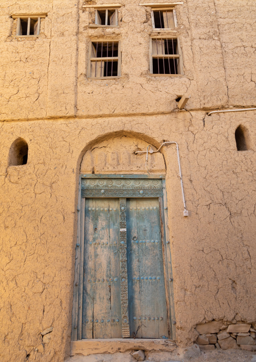 Omani wooden carved door, Ad Dakhiliyah Region, Al Hamra, Oman