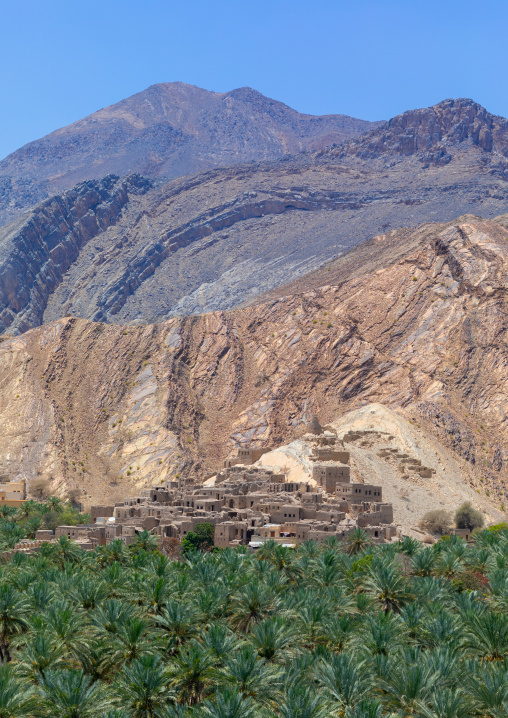 Old village in the middle of an oasis, Ad Dakhiliyah ‍Governorate, Birkat Al Mouz, Oman
