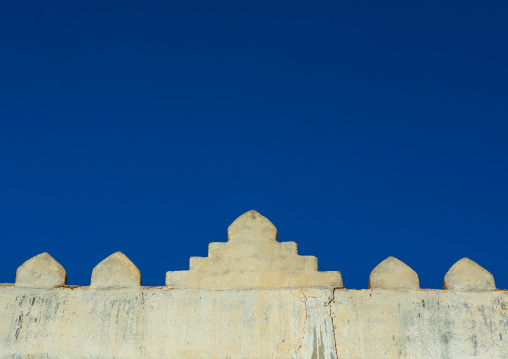 Decoration of the top of an old house, Dhofar Governorate, Mirbat, Oman