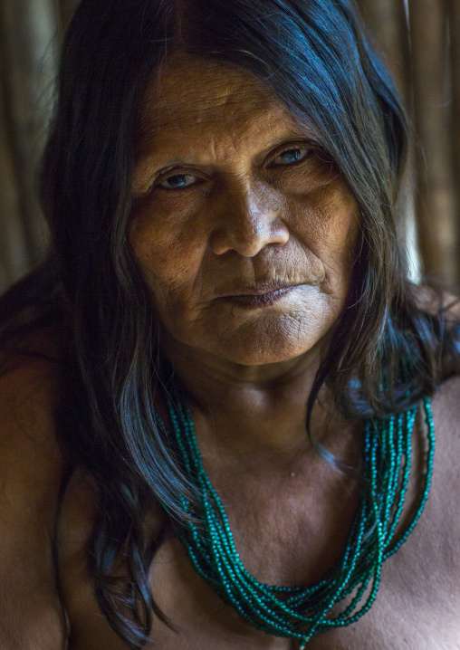 Panama, Darien Province, Puerta Lara, Woman Of Wounaan Native Community