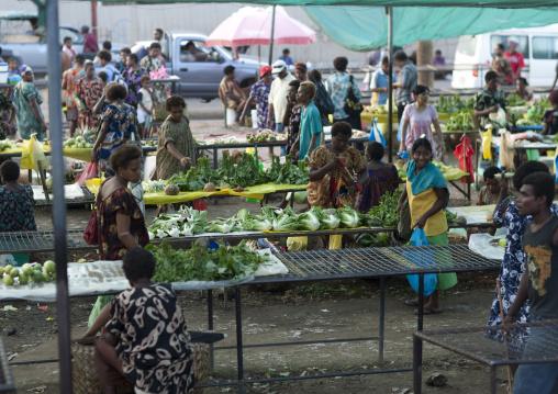 Vegetables market in Kokopo, East New Britain Province, Rabaul, Papua New Guinea