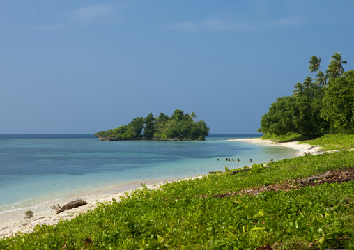 Beautiful deserted kaibola beach, Milne Bay Province, Trobriand Island, Papua New Guinea