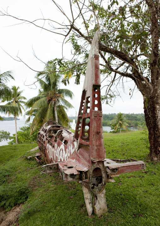 Plane wreck from the world war two, Autonomous Region of Bougainville, Bougainville, Papua New Guinea