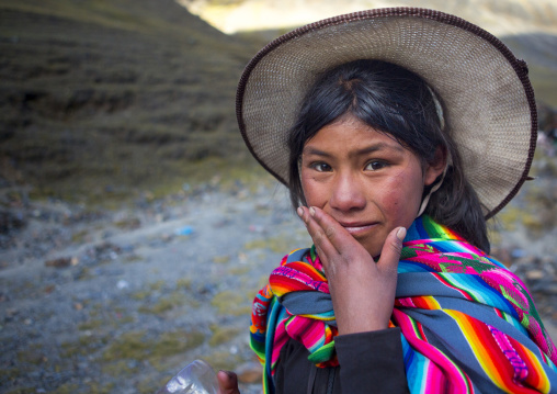 Young Peruvian Girl, Qoyllur Riti Festival, Ocongate Cuzco, Peru