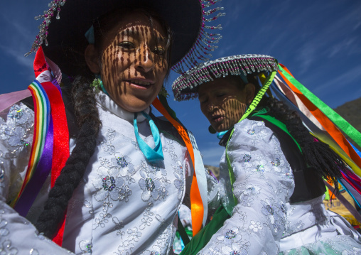 Qulla Dancers At Qoyllur Riti Festival, Ocongate Cuzco, Peru