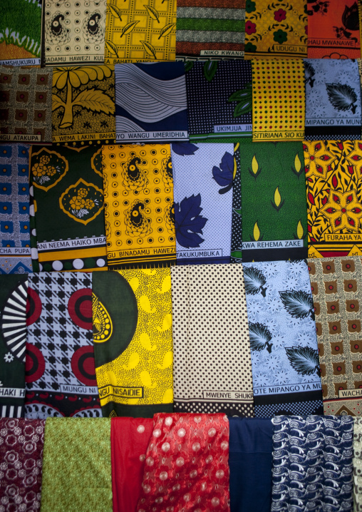 Wax sold in a tailor shop in the market, Lake Kivu, Gisenye, Rwanda