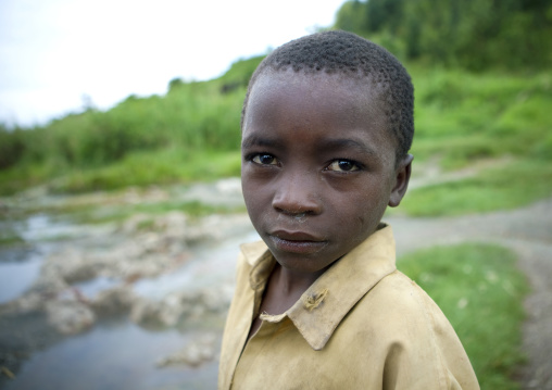Rwandan boy, Lake Kivu, Gisenye, Rwanda