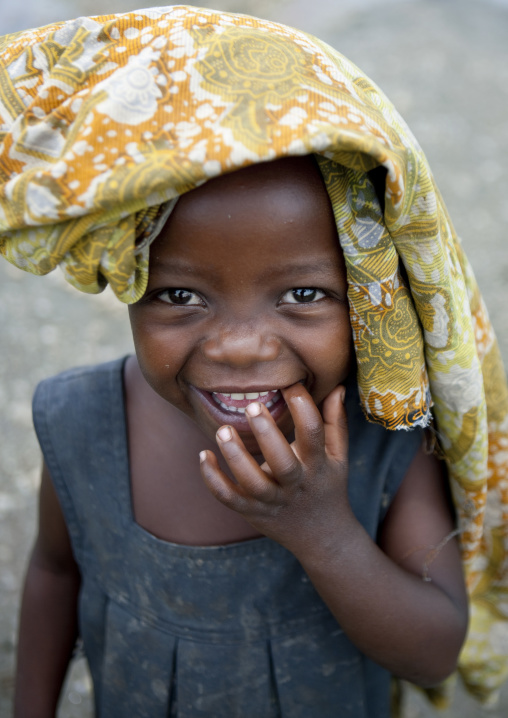 Rwandan smiling girl, Lake Kivu, Gisenye, Rwanda