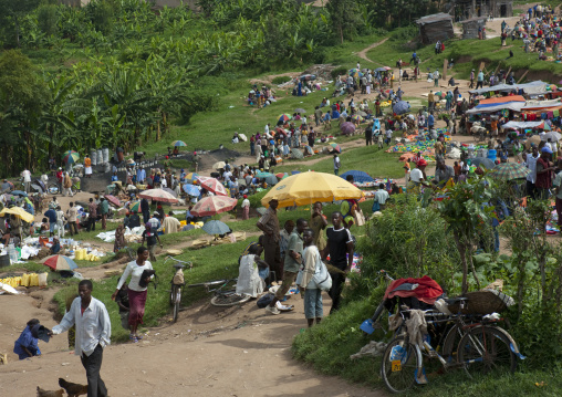 Crowded market, Kigali Province, Kigali, Rwanda