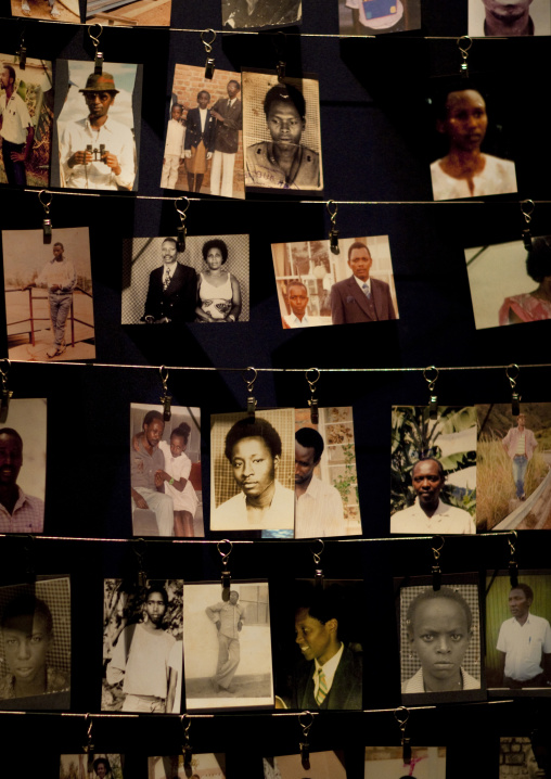 Pictures of dead people in gisozi genocide memorial site, Kigali Province, Kigali, Rwanda